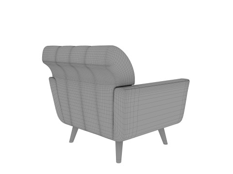 Kursi berlengan 76 Model 3D