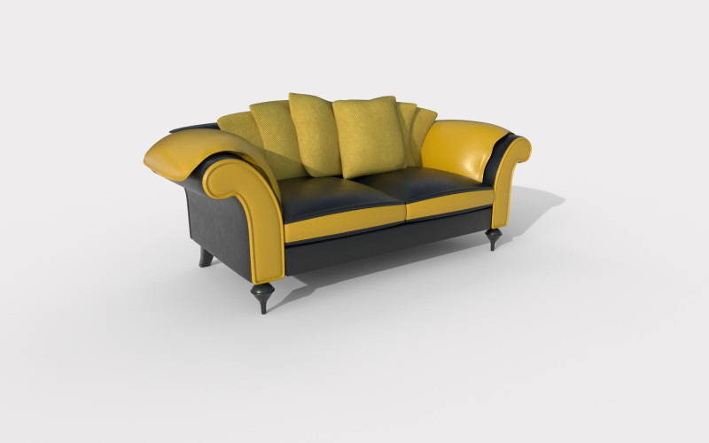 Sofa 09 Model 3D .c4d .max .obj .3ds .fbx .stl .blend
