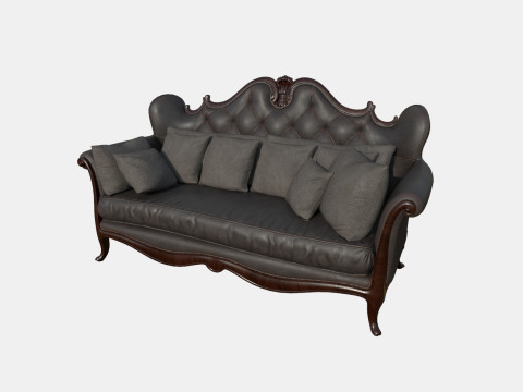 Sofa 02x 3D Model