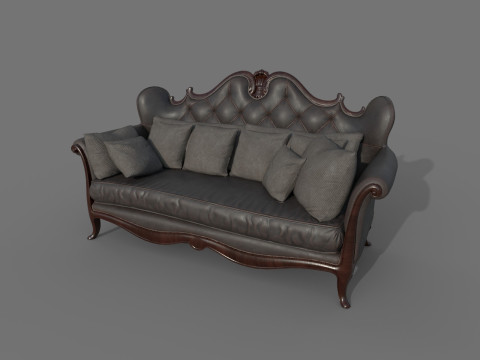 ソファ 02x 3Dモデル