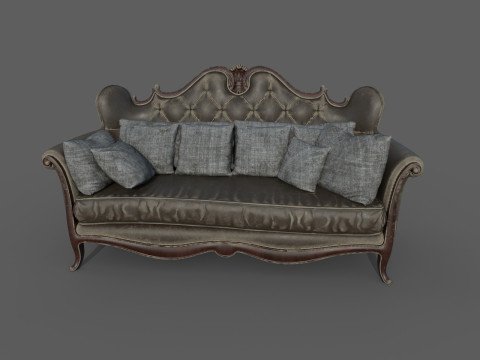 Deri Koltuk 2d 3D Model