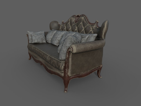 Deri Koltuk 2d 3D Model