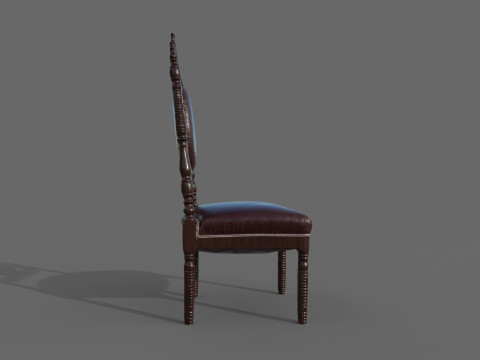 Gotik Sandalye 3D Model