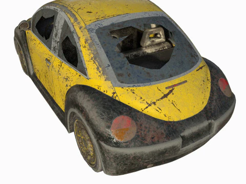 Auto abbandonata 12 Modello 3D