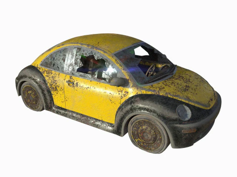 Auto abbandonata 12 Modello 3D