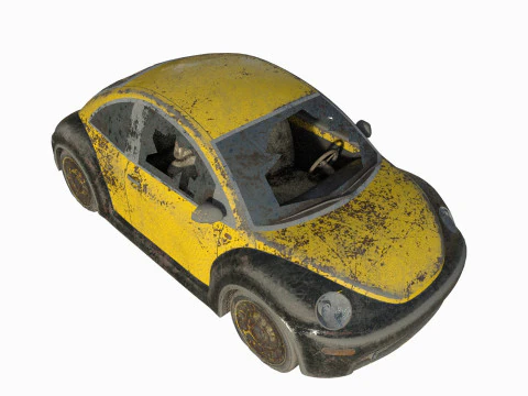 Auto abbandonata 12 Modello 3D