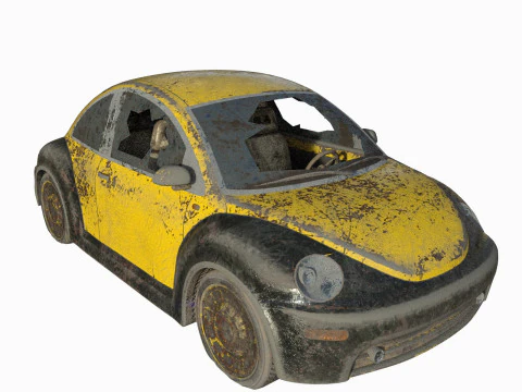 Auto abbandonata 12 Modello 3D