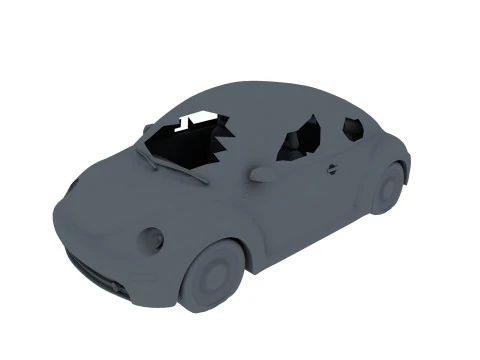 Auto abbandonata 12 Modello 3D