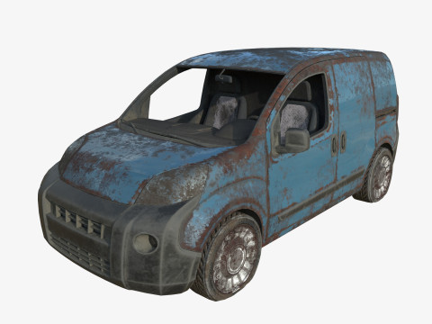 Porzucony samochód 11 Model 3D