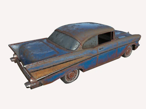Abandoned Car 09 3D Model