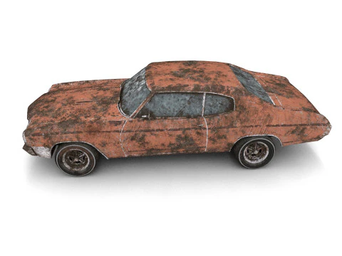 Abandoned Car 01 3D Model