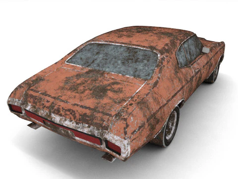 Abandoned Car 01 3D Model