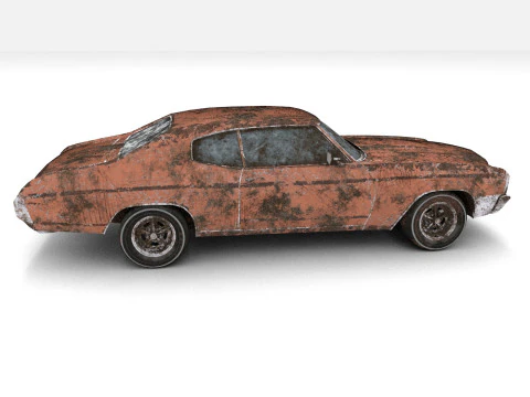Abandoned Car 01 3D Model