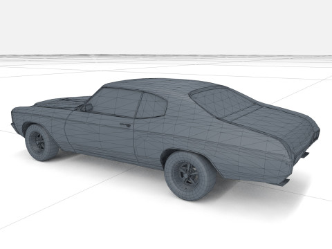 Auto abbandonata 01 Modello 3D