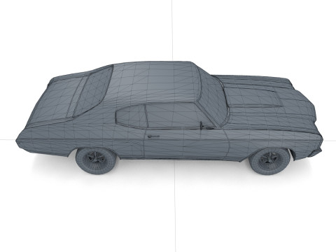 Auto abbandonata 01 Modello 3D