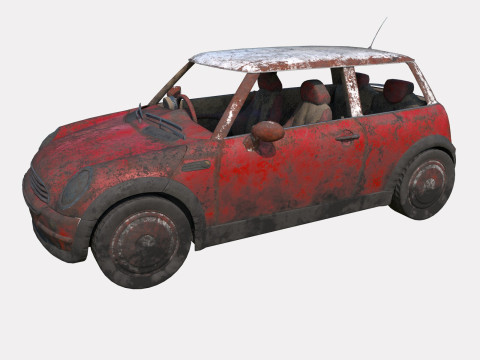 Auto abbandonata 17 Modello 3D