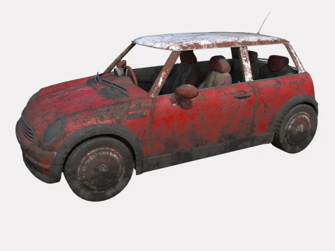 Abandoned Car 17 3D Model