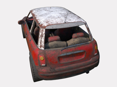 Auto abbandonata 17 Modello 3D