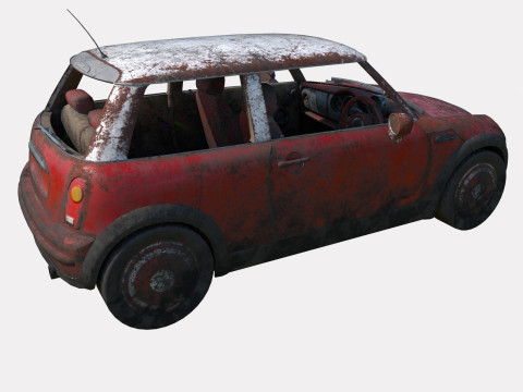 Auto abbandonata 17 Modello 3D