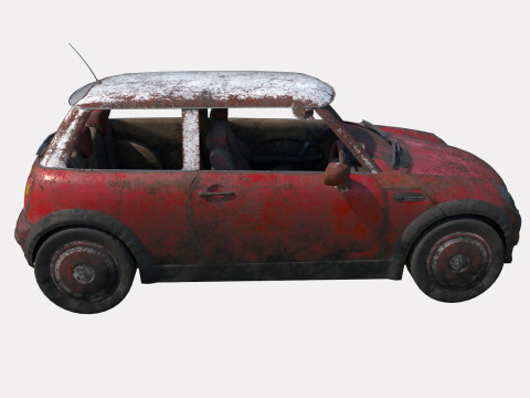 Auto abbandonata 17 Modello 3D
