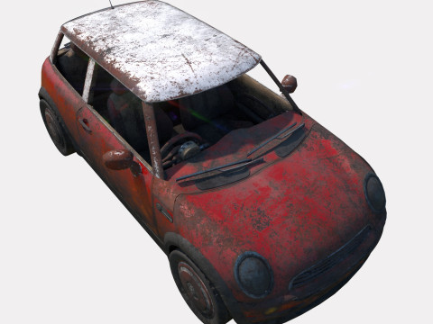 Auto abbandonata 17 Modello 3D