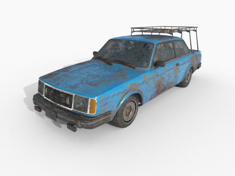 废弃汽车 32 3D 模型