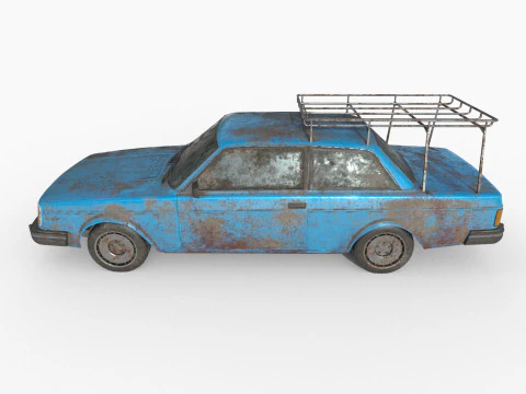 Abandoned Car 32 3D Model