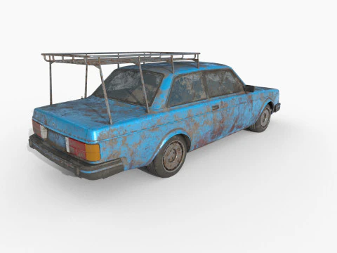 Abandoned Car 32 3D Model