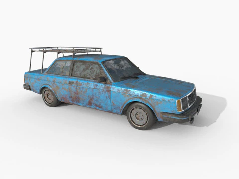 Abandoned Car 32 3D Model