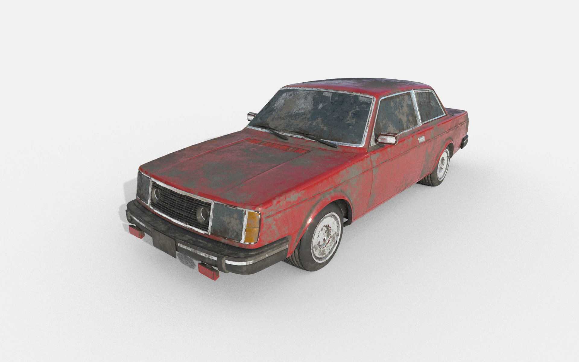 Abandoned Car 31 3D Model .c4d .max .obj .3ds .fbx .stl .blend 