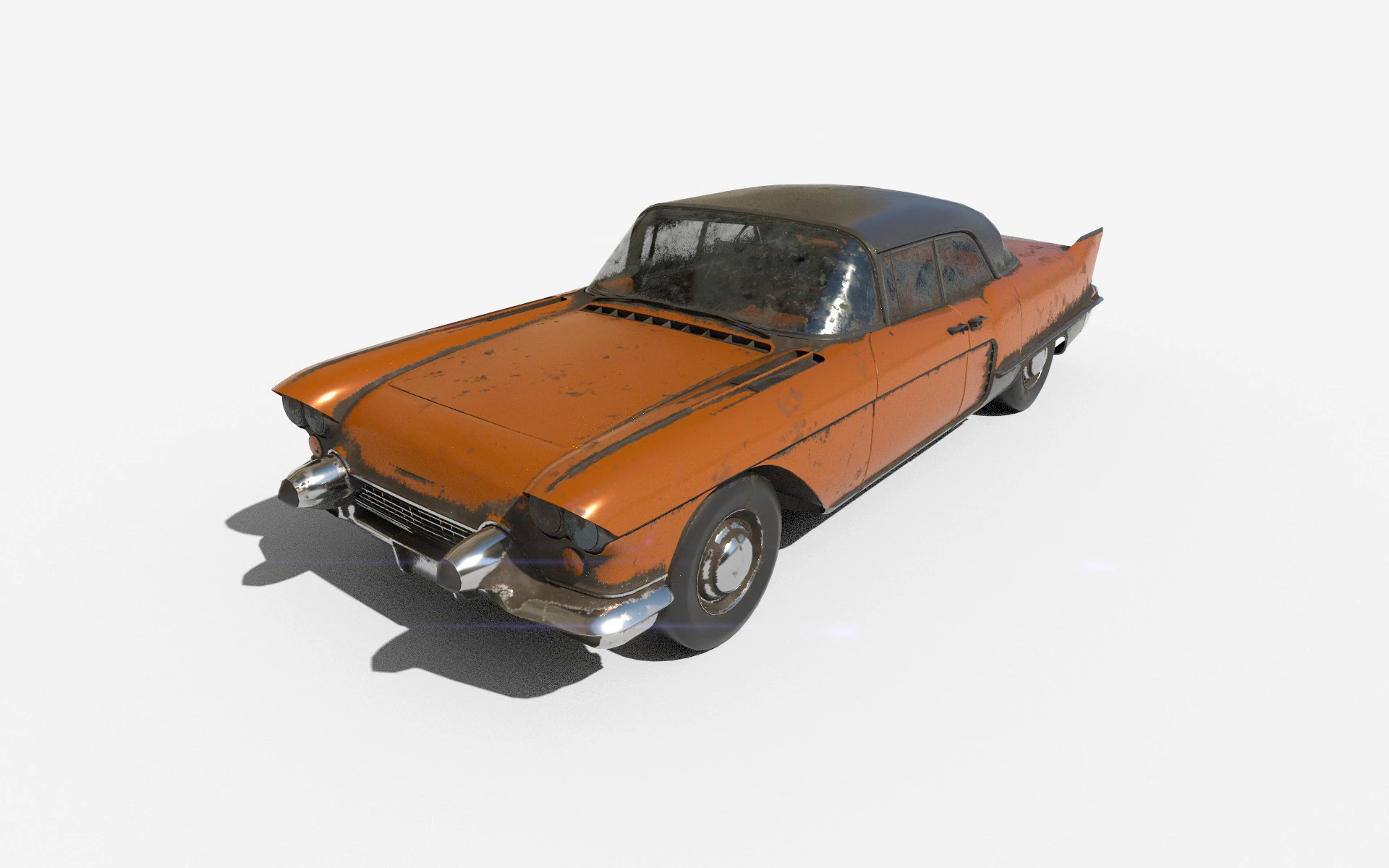 Auto abbandonata 30 Modello 3D .c4d .max .obj .3ds .fbx .stl .blend 