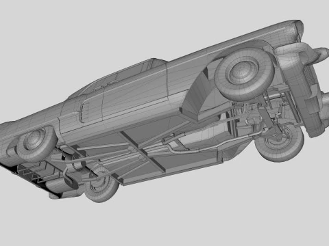 Auto abbandonata 30 Modello 3D