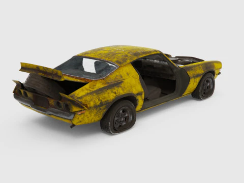 Abandoned Car 27 3D Model