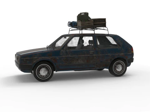 Abandoned Car 24 3D Model
