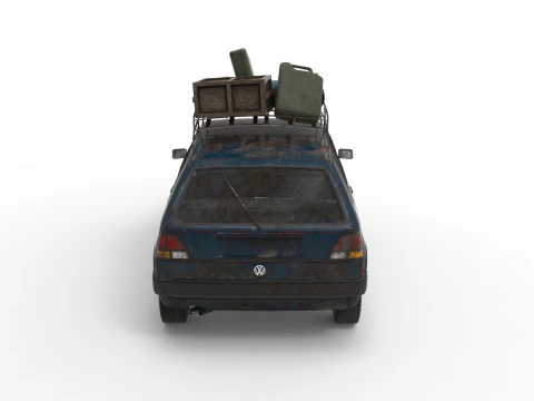 Abandoned Car 24 3D Model