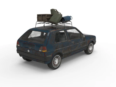 Abandoned Car 24 3D Model