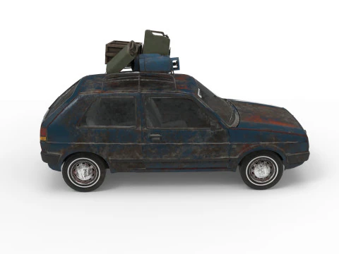 Abandoned Car 24 3D Model
