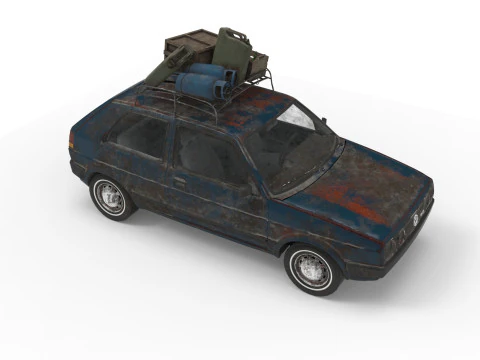 Abandoned Car 24 3D Model