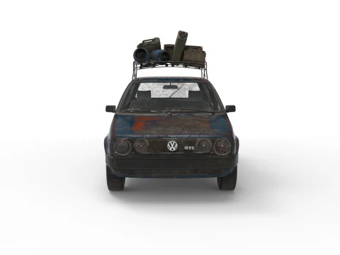 Abandoned Car 24 3D Model