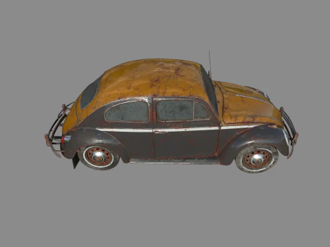 Abandoned Car 22 3D Model