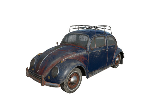 Abandoned Car 22a 3D Model
