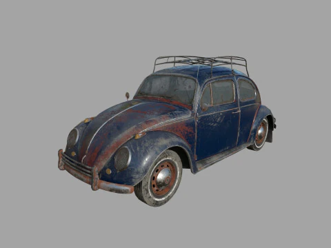 Abandoned Car 22a 3D Model