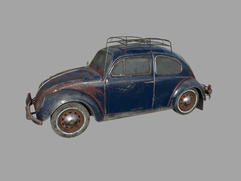 Abandoned Car 22a 3D Model