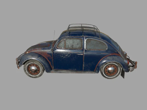 Abandoned Car 22a 3D Model