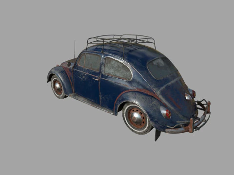 Abandoned Car 22a 3D Model