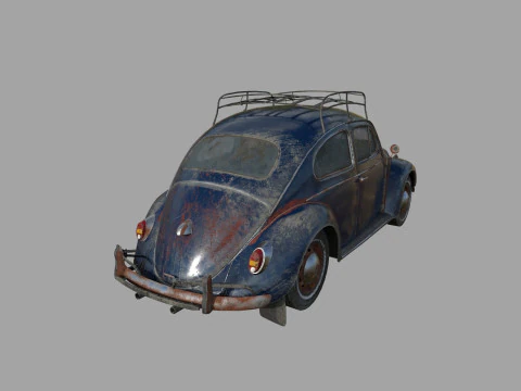 Abandoned Car 22a 3D Model