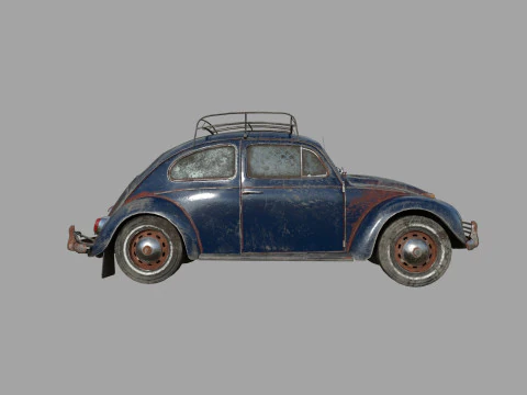 Abandoned Car 22a 3D Model