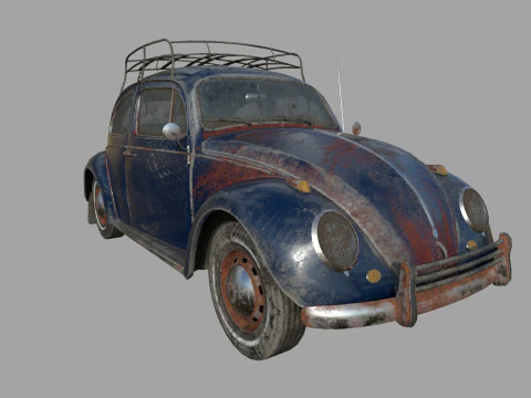 Abandoned Car 22a 3D Model