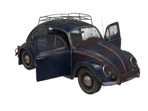 Abandoned Car 22a 3D Model