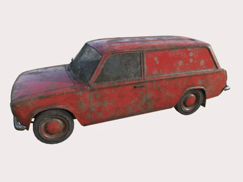 Abandoned Car 21 3D Model